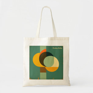 Midden Eeuw Modern Geometrisch Abstracte Kunst Tote Bag