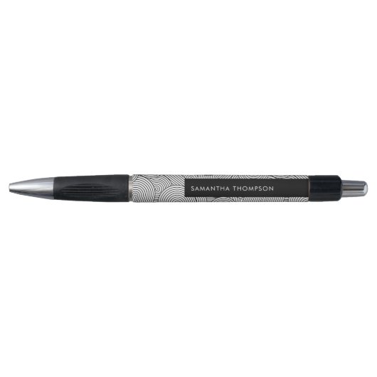 Midden Eeuw Modern Geometrische Boog Zwart Wit Pen (Voorkant)