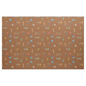 Midden Eeuw Modern Gestructureerd Bruin Stof (Fat Quarter)