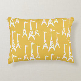 Midden Eeuw Modern Giraffe Patroon Accent Kussen