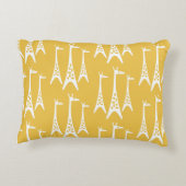 Midden Eeuw Modern Giraffe Patroon Accent Kussen (Achterkant)