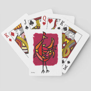 Midden eeuw modern haan pokerkaarten