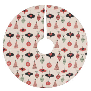 Midden eeuw modern kerstpatroon kerstboom rok