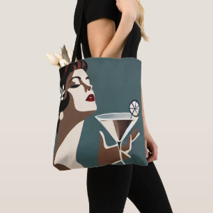 Midden eeuw modern kunst de Martini DIva Draagtas