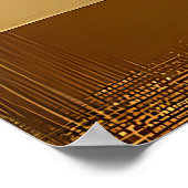 Midden eeuw modern martini in een maneschijn poster (Hoek)