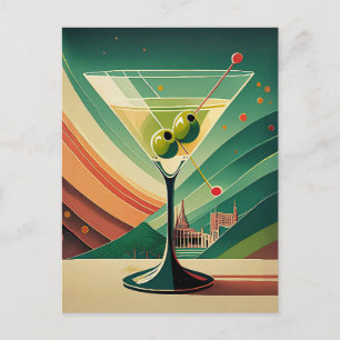Midden Eeuw Modern Martini Reis Kathedraal Uitzich Briefkaart