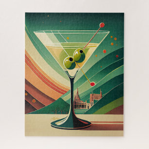 Midden Eeuw Modern Martini Reis Kathedraal Uitzich Legpuzzel