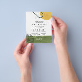 Midden Eeuw Modern Mod Vorm Boog Flyer (Hand)