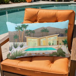 Midden eeuw Modern Palm Springs Zwembad House Kussen