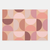 Midden eeuw modern patroon Peach Fuzz Inpakpapier Vel (Voorkant 3)
