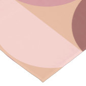 Midden eeuw modern patroon Peach Fuzz Korte Tafelloper (Hoek)