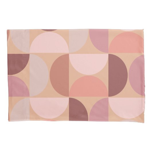 Midden eeuw modern patroon Peach Fuzz Kussensloop (Voorkant)