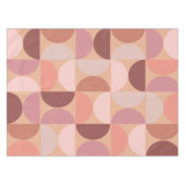 Midden eeuw modern patroon Peach Fuzz Tafelkleed (Voorkant (Horizontaal))