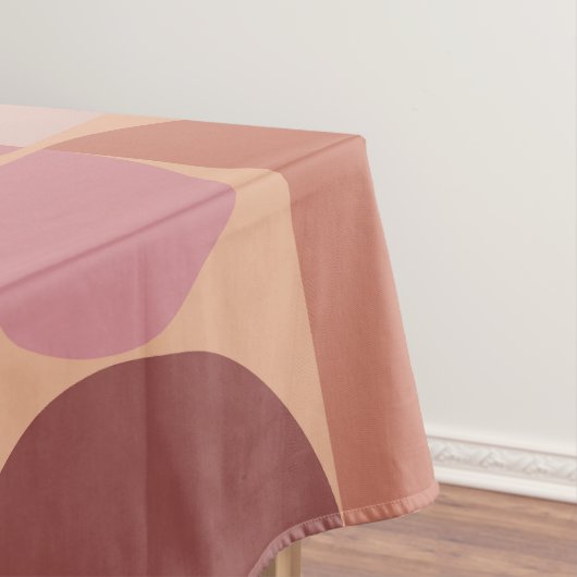 Midden eeuw modern patroon Peach Fuzz Tafelkleed (Voorbeeld)