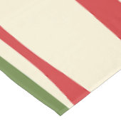 Midden-eeuw Modern Piquet Kerst Rood en Groen Tafelkleed (Gekanteld)