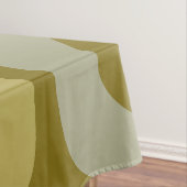 Midden-eeuw Modern Piquet Patroon Olijfgroen Tafelkleed (Voorbeeld)