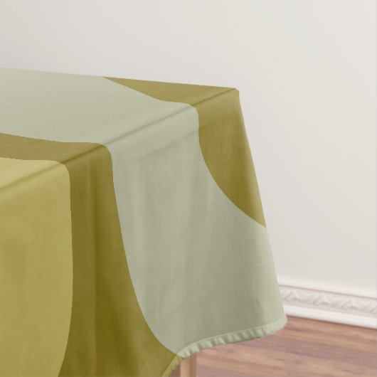 Midden-eeuw Modern Piquet Patroon Olijfgroen Tafelkleed (Voorbeeld)