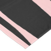 Midden-eeuw Modern Piquet Patroon Roze en Zwart Tafelkleed (Gekanteld)