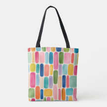 Midden Eeuw Modern Regenboog Retro Patroon Boodsch