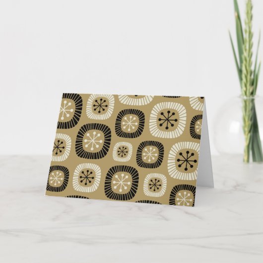 Midden Eeuw Modern Sterrenexplosie Patroon Kaart (Voorkant)