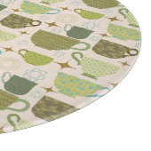 Midden-eeuw Modern Teacup Monogram Snijplank (Hoek)