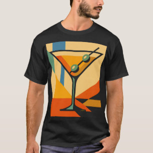 Midden Eeuw Modern Zonsopgang Bauhaus Martini T-shirt