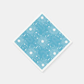 Midden-eeuw moderne atoomspoetnik sneeuwvlok MOD Servetten (Hoek)