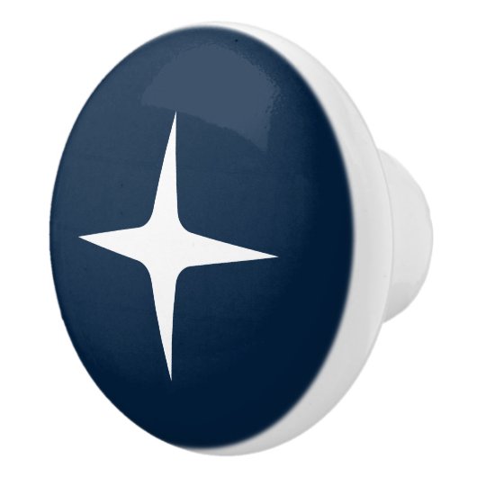 Midden eeuw Moderne Atoomster Retro Minimal Keramische Knop (Rechts)