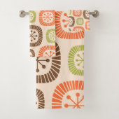 Midden eeuw moderne atoomtijd bad handdoek (Insitu)