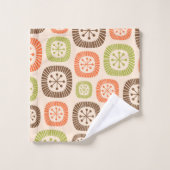 Midden eeuw moderne atoomtijd bad handdoek (Wasdoekje)