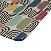 Midden eeuw moderne atoomtijd snijplank (Hoek)