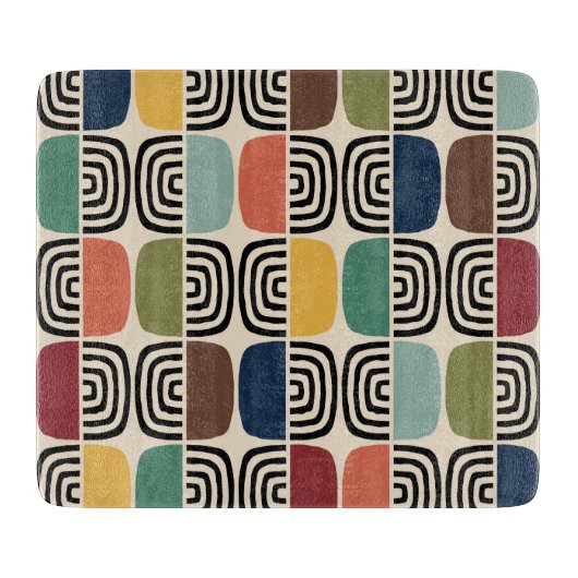 Midden eeuw moderne atoomtijd snijplank (Voorkant)