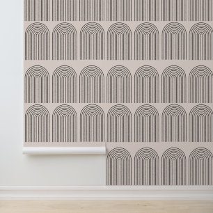 Midden eeuw Moderne Boog Behang