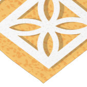 Midden eeuw moderne Breeze Block gele loper (Hoek)