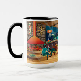 Midden eeuw moderne cocktail uur mok