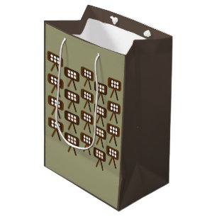 Midden-eeuw moderne decoratieve televisie medium cadeauzakje