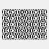 Midden-eeuw Moderne Diamanten, Goud, Grijs, Bourgo Inpakpapier Vel (Voorkant 2)