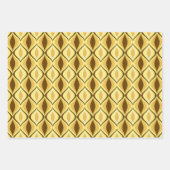 Midden-eeuw Moderne Diamanten, Goud, Grijs, Bourgo Inpakpapier Vel (Voorkant)