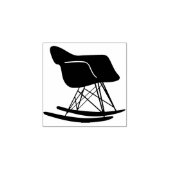 Midden eeuw moderne Eames schommelstoel stempel (Afrduk)