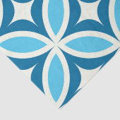 Midden eeuw moderne geometrische marine blauw tissuepapier (Detail)