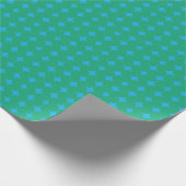 Midden eeuw moderne geometrische sterren groen bla cadeaupapier (Hoek)
