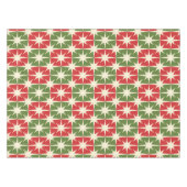 Midden eeuw Moderne Kerst Retro Starbursts Tafelkleed (Voorkant (Horizontaal))