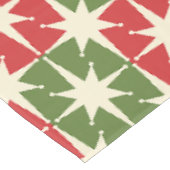 Midden eeuw Moderne Kerst Retro Starbursts Tafelkleed (Gekanteld)