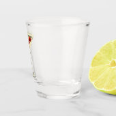 Midden eeuw Moderne Kerstmis Cranberry Martini Shot Glas (Rechts)