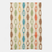 Midden eeuw moderne ketens veelkleurig theedoek (Verticaal)