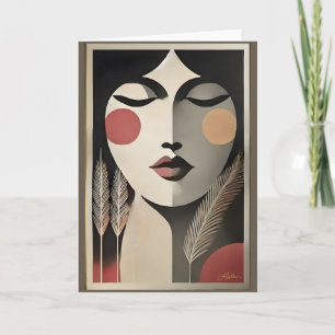 Midden eeuw moderne kunst meditatie kaart