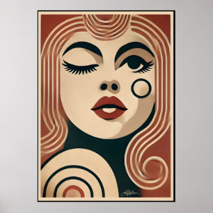 Midden eeuw moderne kunst The Beauty Spot Poster