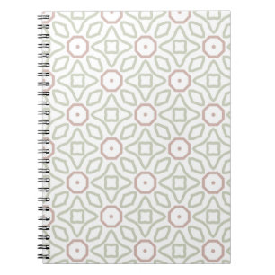 Midden-eeuw moderne retro geometrische patroon notitieboek