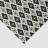 Midden-eeuw moderne Starburst patroon Tissuepapier (Detail)