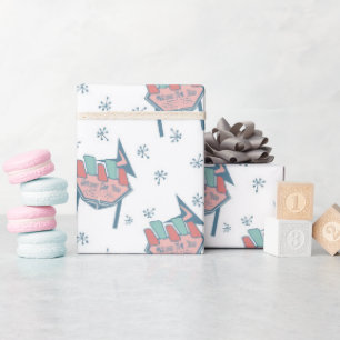 Midden Eeuw Patroon Cadeaupapier